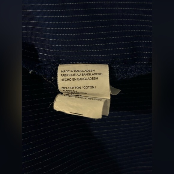 Van Heusen Men's Blue Dress Shirt Size Medium 15 - 15.5 - Picture 6 of 6